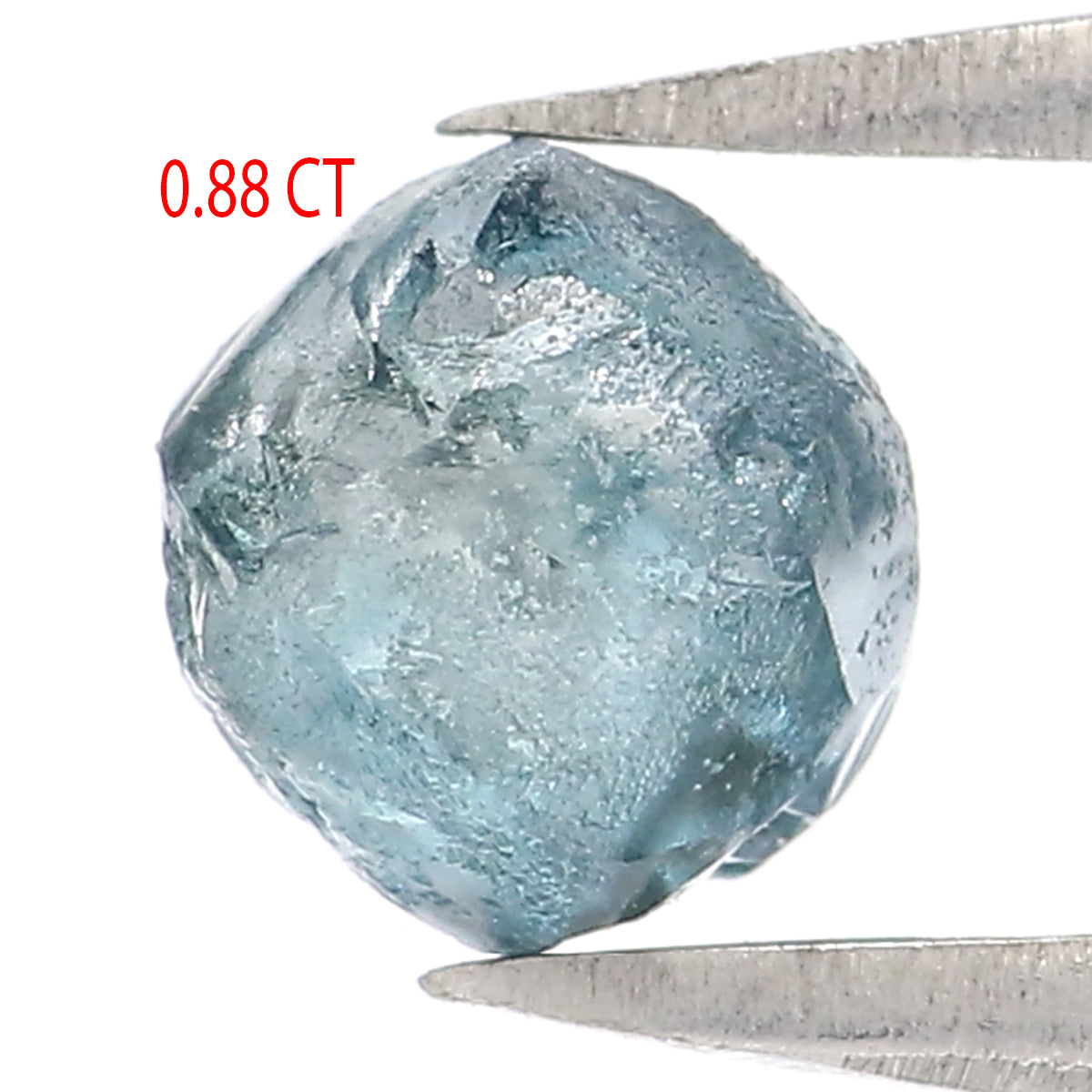 Natural Loose Rough Blue Color Diamond 0.88 CT 5.25 MM Rough Irregular Cut Diamond L2337