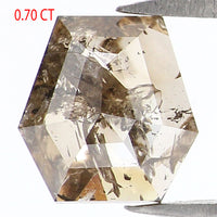 Natural Loose Shield Brown Color Diamond 0.70 CT 6.30 MM Shield Shape Rose Cut Diamond L7437