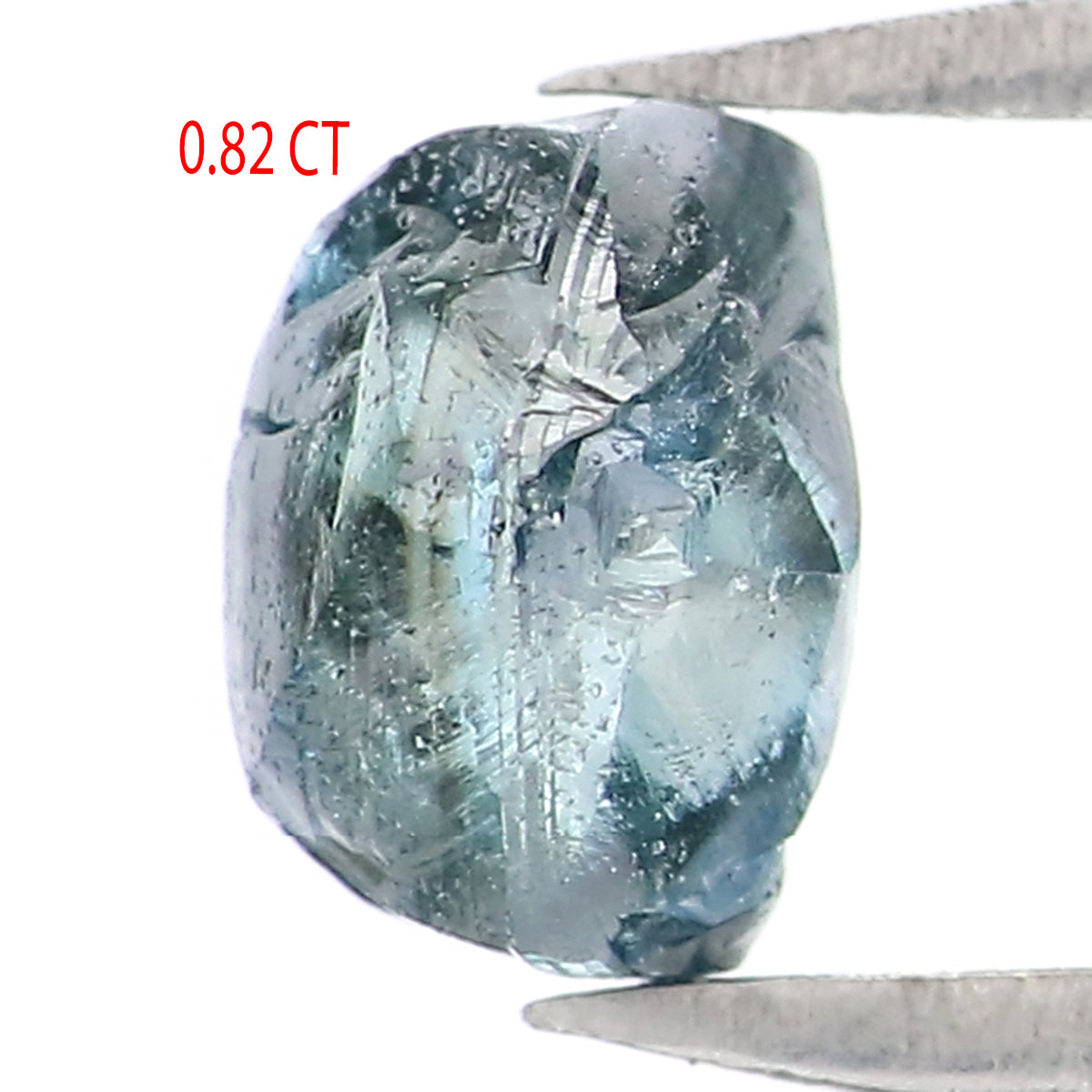 0.82 CT Natural Loose Rough Shape Diamond Blue Color Rough Cut Diamond 5.55 MM Natural Loose Blue Diamond Rough Irregular Cut Diamond LQ2372