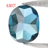 Natural Loose Oval Blue Color Diamond 0.30 CT 4.34 MM Oval Rose Cut Shape Diamond L6270