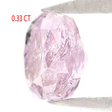 Natural Loose Oval Pink Color Diamond 0.33 CT 3.90 MM Oval Rose Cut Shape Diamond L6086