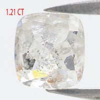 Natural Loose Cushion Diamond White - G Color 1.21 CT 5.97 MM Cushion Shape Rose Cut Diamond KDL2583