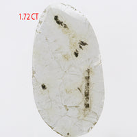 1.72 Ct Natural Loose Diamond, Slice Diamond, Gray Diamond, Uncut Diamond, Polki Diamond, Real Diamond, Irregular Diamond  L692
