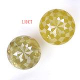 Natural Loose Rose Cut Yellow Color Diamond 1.10 CT 4.50 MM Round Rose Cut Shape Diamond L6527