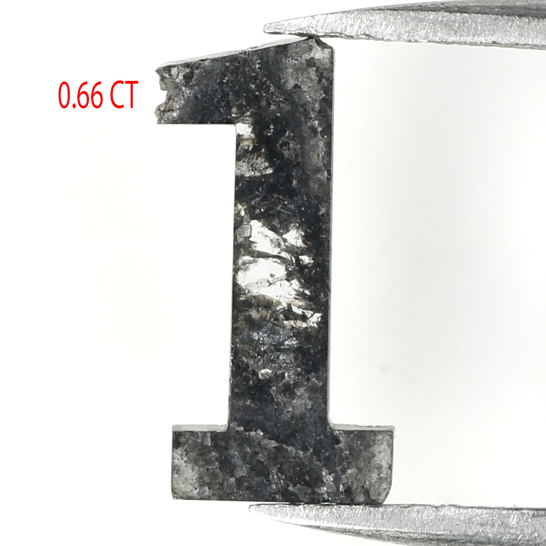0.66 CT Natural Loose Numeric One Shape Diamond Black Color Antique Diamond 12.00 MM Natural Loose Black Color Numeric One Cut Diamond LQ670