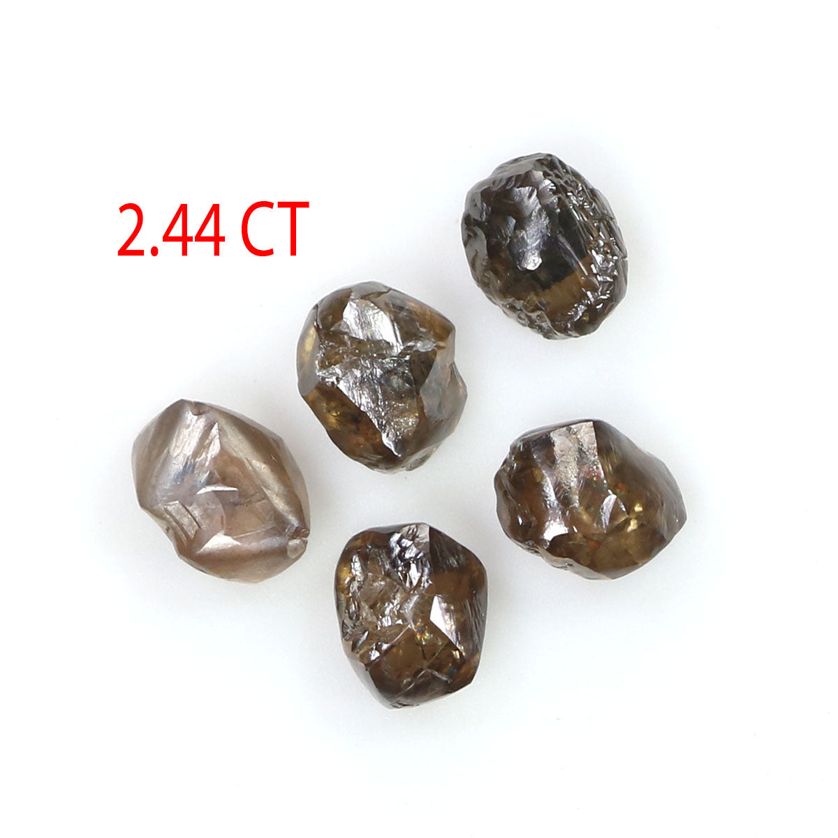 2.44 CT Natural Loose Rough Shape Diamond Dark Brown Color Rough Diamond 4.70 MM Natural Brown Diamond Rough Irregular Cut Diamond QL7971