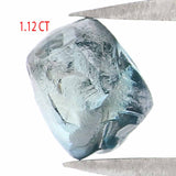 Natural Loose Rough Blue Color Diamond 1.12 CT 5.85 MM Rough Irregular Cut Diamond KDL2375