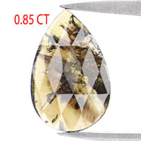 Natural Loose Pear Brown Grey Color Diamond 0.85 CT 9.70 MM Pear Shape Rose Cut Diamond KR1715