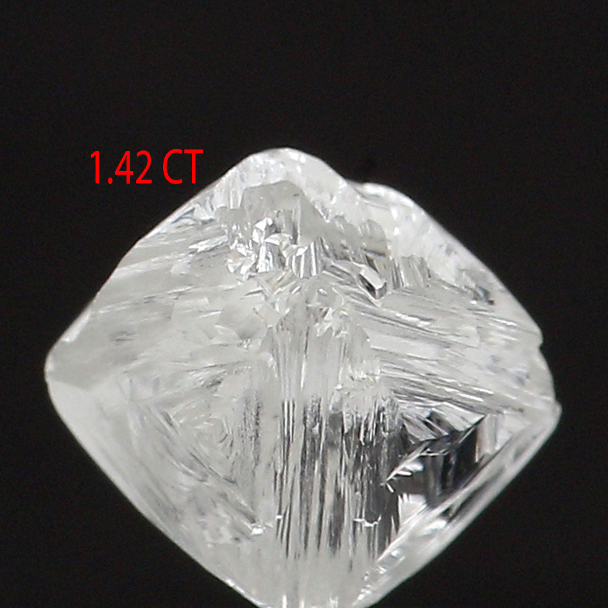 Natural Loose Rough White-F Color Diamond 1.42 CT 6.60 MM Rough Irregular Cut Diamond KDL2485