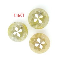 Natural Loose Rose Cut Yellow Color Diamond 1.16 CT 4.00 MM Round Rose Cut Shape Diamond KR121
