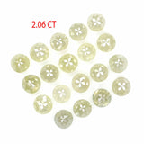 Natural Loose Rose Cut Grey Greenish Diamond Color 2.06 CT 2.60 MM Round Rose Cut Shape Diamond L5181