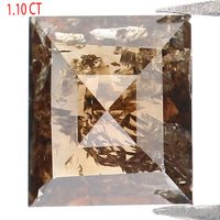 Natural Loose Square Diamond Brown Color 1.10 CT 7.10 MM Square Shape Rose Cut Diamond L7435