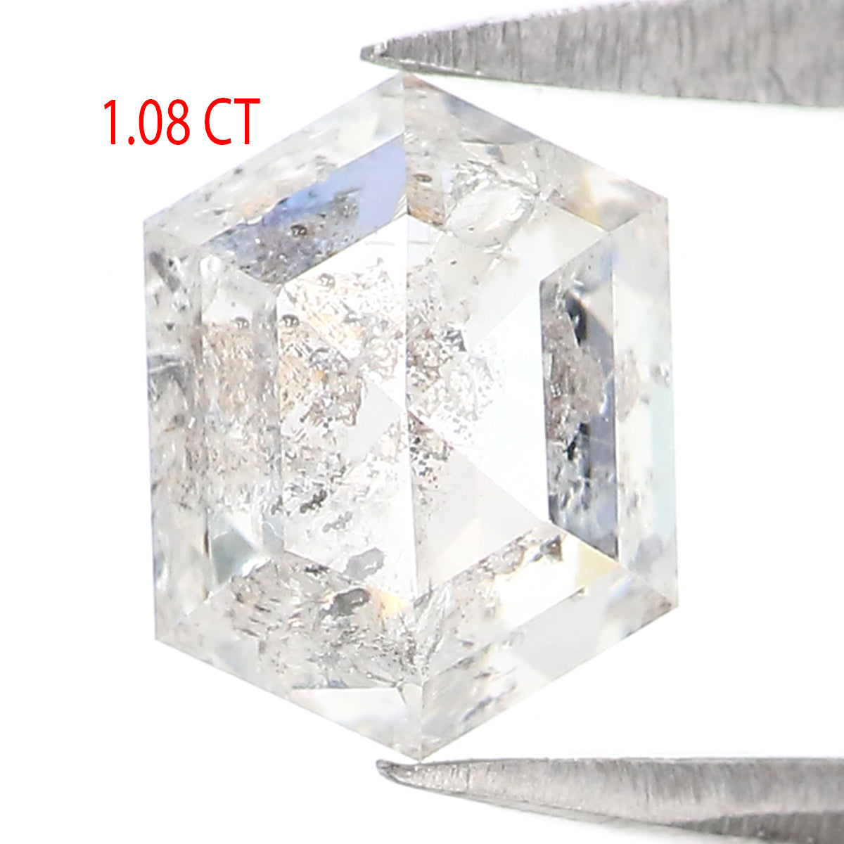 1.08 CT Natural Loose Hexagon Shape Diamond White - G Hexagon Diamond 6.65 MM Natural Loose White - G Color Hexagon Rose Cut Diamond QL2576