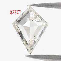 Natural Loose Kite Diamond White-G Color 0.77 CT 8.78 MM Kite Shape Rose Cut Diamond KDL2681