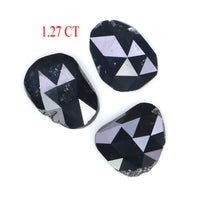 Natural Loose Slice Diamond, Natural Loose Diamond, Slice Black Color Diamond, Rose Cut Diamond, Irregular Cut 1.27 CT Slice Shape L2713