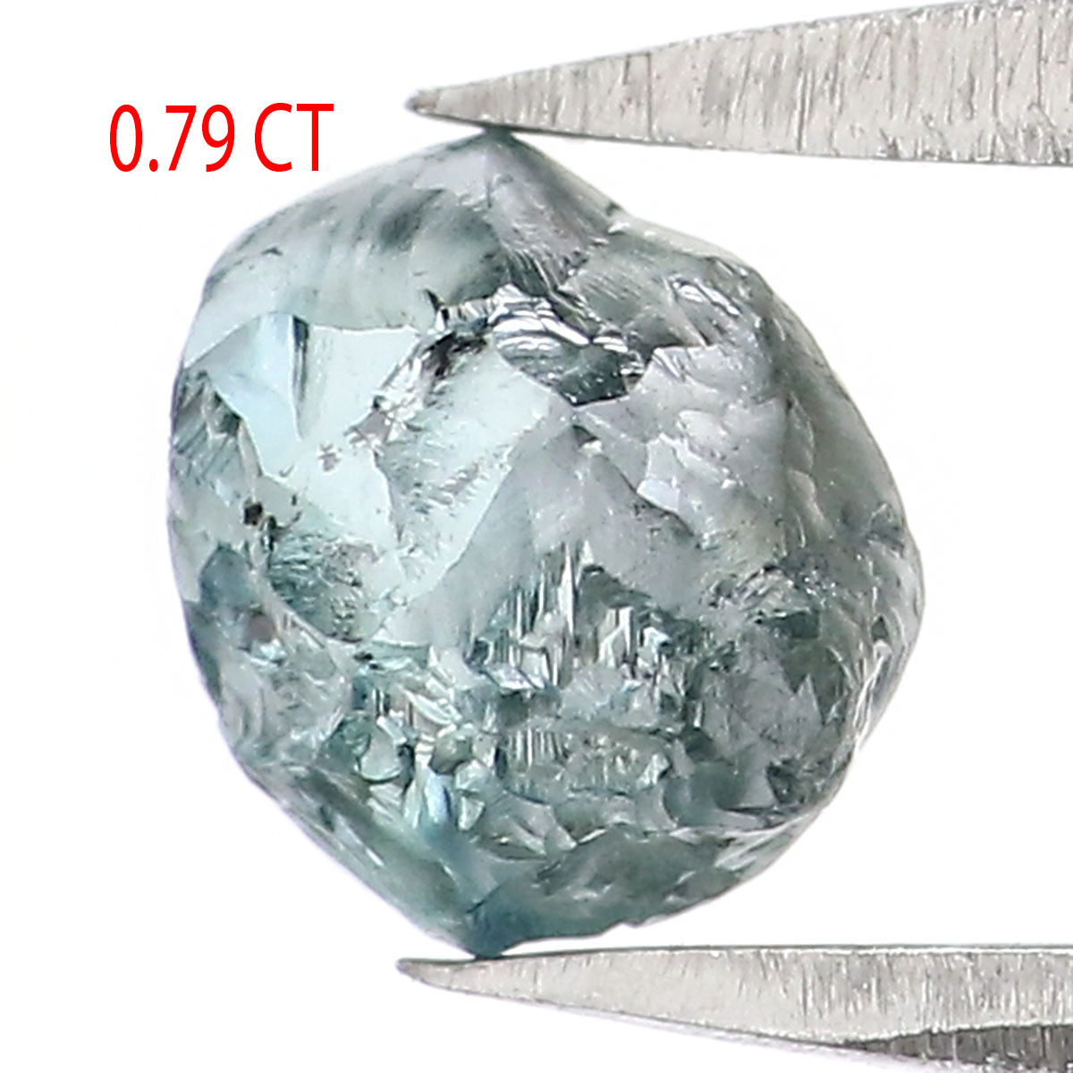 Natural Loose Rough Blue Color Diamond 0.79 CT 5.51 MM Rough Irregular Cut Diamond KDK2532