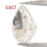 Natural Loose Pear Diamond Grey Color 0.36 CT 5.10 MM Pear Shape Rose Cut Diamond KR846