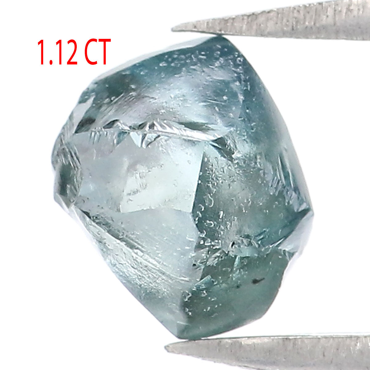 Natural Loose Rough Blue Color Diamond 1.12 CT 6.10 MM Rough Irregular Cut Diamond KDL2319