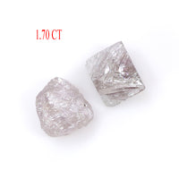 Natural Loose Rough Diamond Grey Color 1.70 CT 5.05 MM Rough Irregular Shape Diamond KR2253