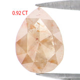 Natural Loose Pear Grey Brown Color Diamond 0.92 CT 7.40 MM Pear Shape Rose Cut Diamond KR1857