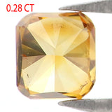 Natural Loose Cushion Diamond Yellow Brown Color 0.28 CT 3.75 MM Cushion Shape Rose Cut Diamond L8624