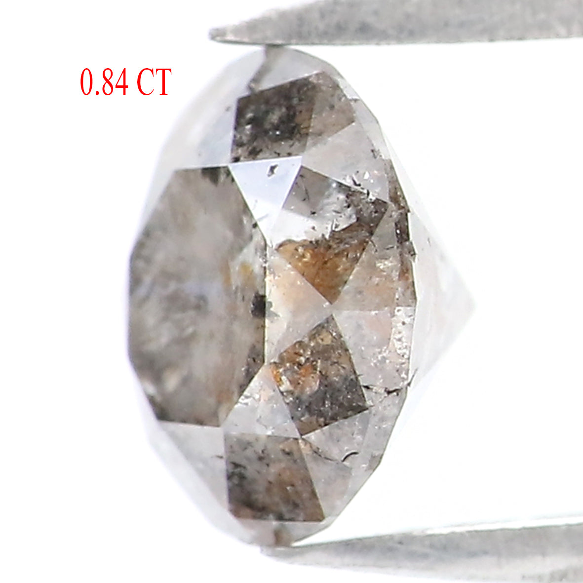 0.84 CT Natural Loose Round Shape Diamond Salt And Pepper Round Cut Diamond 5.90 MM Natural Loose Diamond Round Brilliant Cut Diamond LQ9963