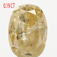 0.19 Ct Natural Loose Diamond, Oval Diamond, Yellow Diamond, Antique Diamond, Oval Cut Diamond, Rustic Diamond, Real Diamond L5333