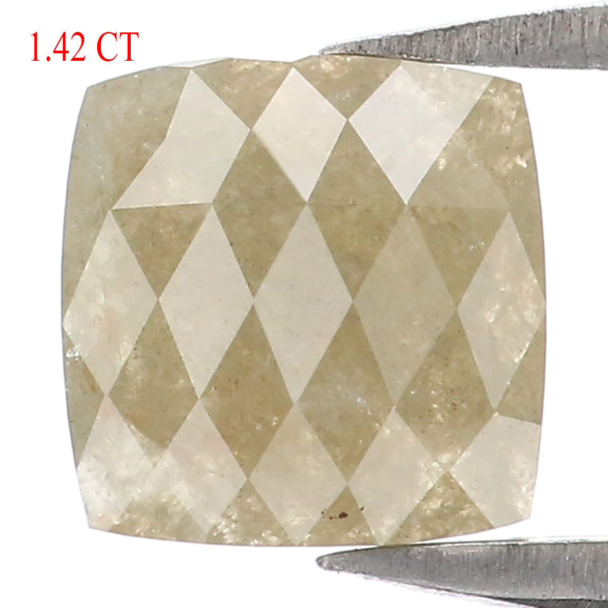 1.42 CT Natural Loose Square Shape Diamond Grey Square Cut Diamond 6.20 MM Natural Loose Grey Color Diamond Square Rose Cut Diamond LQ7873
