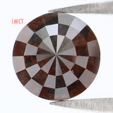 Natural Loose Round Rose Cut Brown Color Diamond 1.60 CT 6.95 MM Rose Cut Shape Diamond L8217