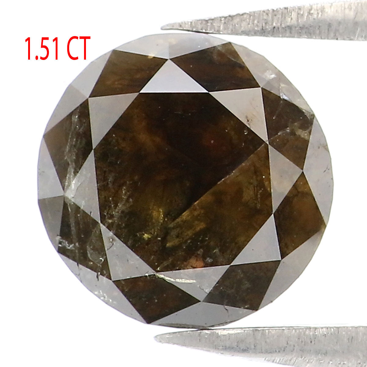 1.51 CT Natural Loose Round Rose Cut Diamond Brown Color Round Cut Diamond 7.30 MM Natural Loose Diamond Round Rose Cut Shape Diamond KQ2530