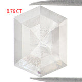 Natural Loose Hexagon Grey Color Diamond 0.76 CT 6.50 MM Hexagon Shape Rose Cut Diamond KDL1121