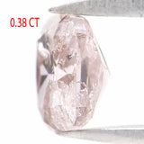 Natural Loose Cushion Brown Pink Color Diamond 0.38 CT 4.20 MM Cushion Shape Rose Cut Diamond KR1539
