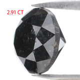 Natural Loose Round Black Color Diamond 2.91 CT 8.20 MM Round Brilliant Cut Diamond L1688