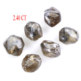 Natural Loose Rough Dark Brown Color Diamond 2.40 CT 4.10 MM Rough Shape Rose Cut Diamond KDL7964