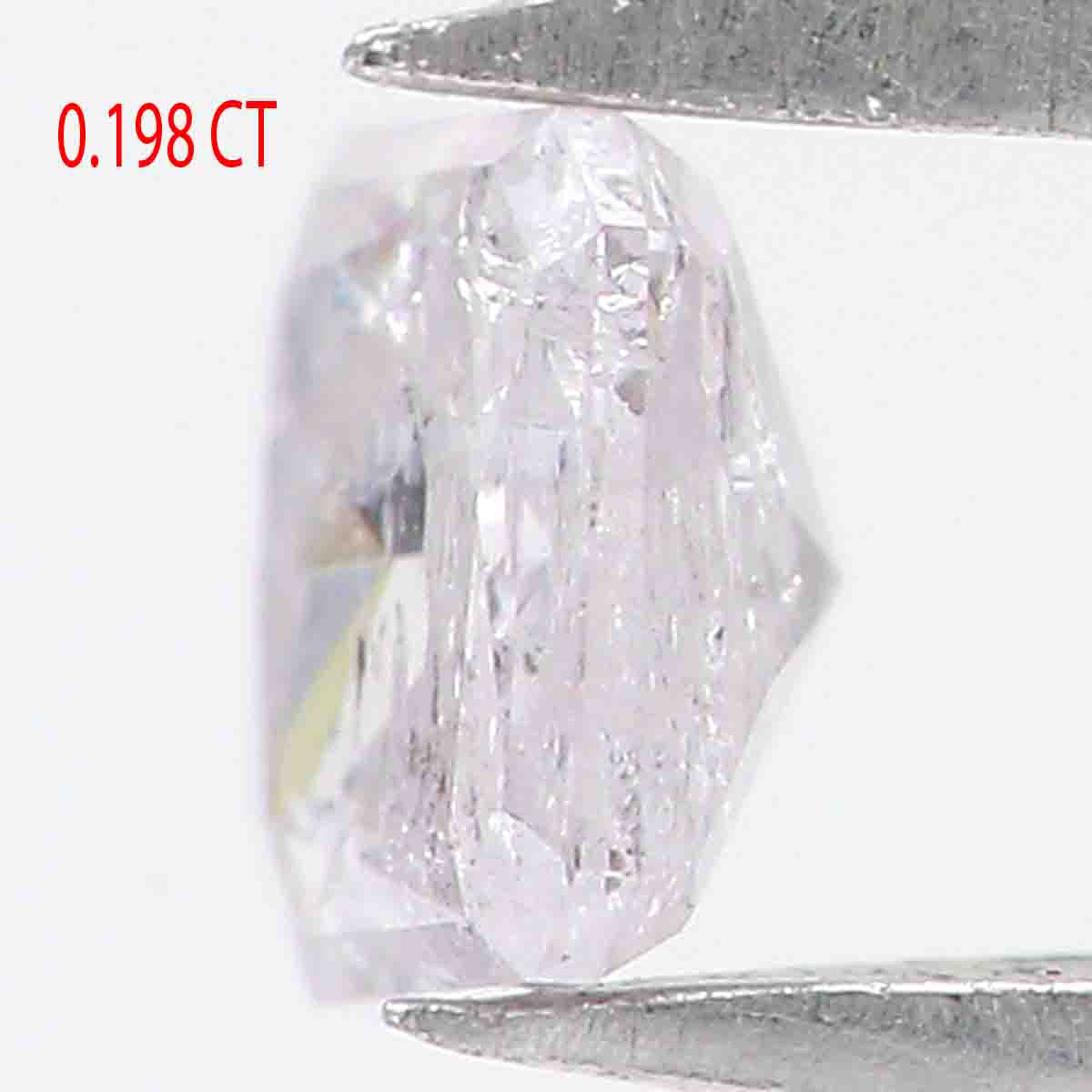 Natural Loose Cushion Pink Color Diamond 0.198 CT 3.40 MM Cushion Shape Rose Cut Diamond KR935