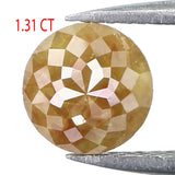 Natural Loose Rose Cut Brown Color Diamond 1.31 CT 6.45 MM Round Rose Cut Shape Diamond L9750