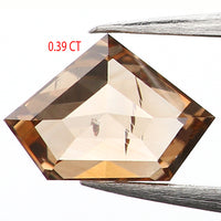 0.39 Ct Natural Loose Diamond, Shield Cut Diamond, Brown Color Diamond, Rose Cut Diamond, Real Rustic Diamond, Antique Diamond, L661