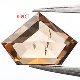 0.39 CT Natural Loose Shield Shape Diamond Brown Color Shield Shape Diamond 4.15 MM Natural Loose Diamond Shield Rose Cut Diamond LQ661