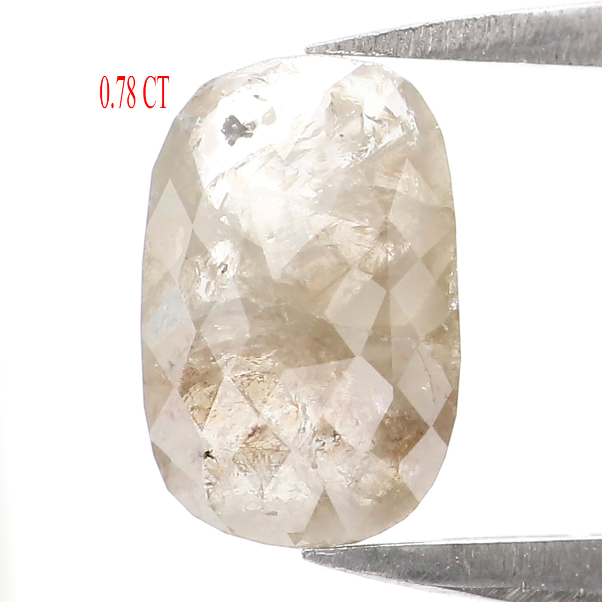 0.78 CT Natural Loose Oval Shape Diamond Grey Color Oval Cut Diamond 7.80 MM Natural Loose Grey Color Diamond Oval Rose Cut Diamond LQ7155