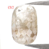 Natural Loose oval Diamond Grey Color 0.78 CT 7.80 MM oval  Rose Cut Shape Diamond L7155
