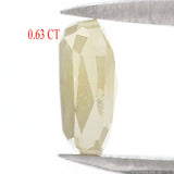 Natural Loose Cushion Grey Color Diamond 0.63 CT 6.00 MM Cushion Shape Rose Cut Diamond KR1273