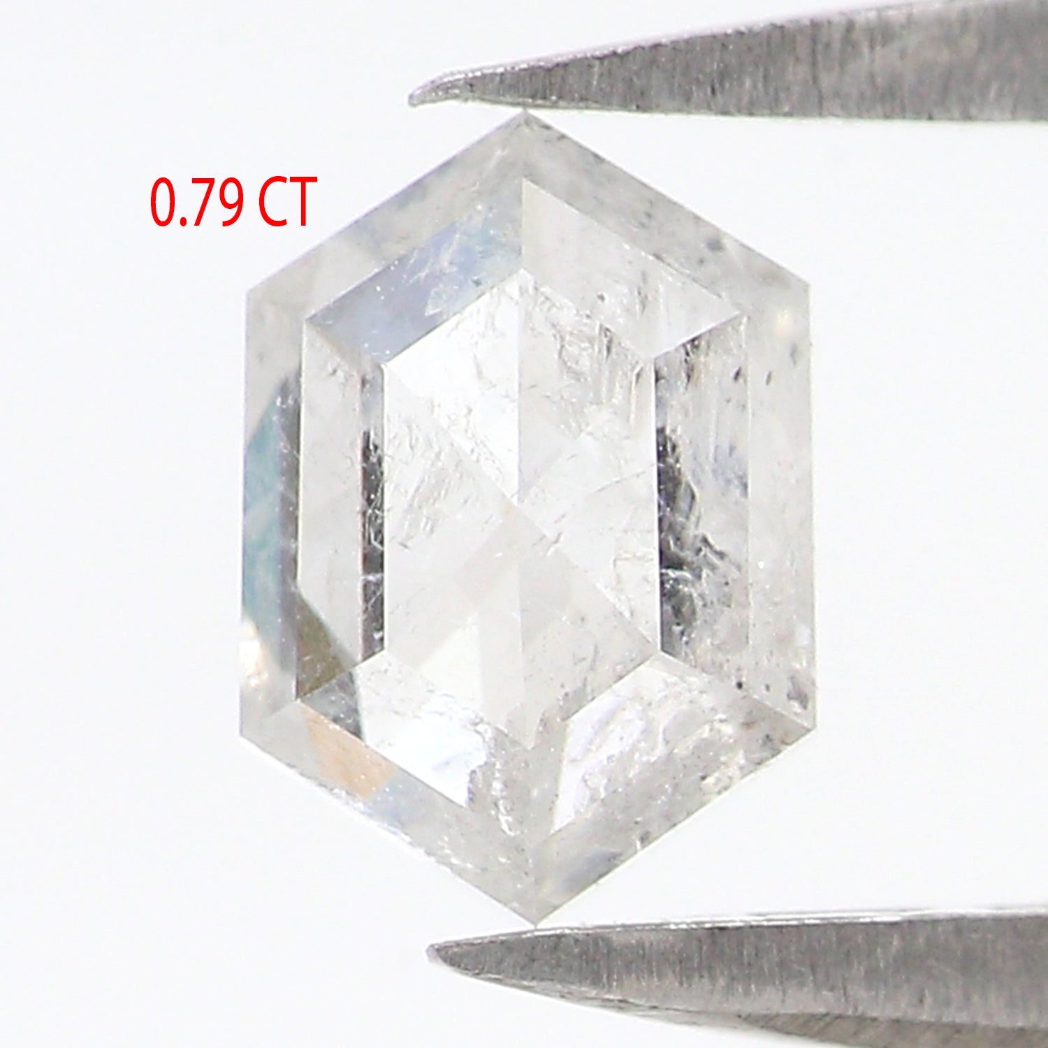 0.79 CT Natural Loose Hexagon Shape Diamond White - G Hexagon Diamond 6.50 MM Natural Loose White - G Color Hexagon Rose Cut Diamond QL2587