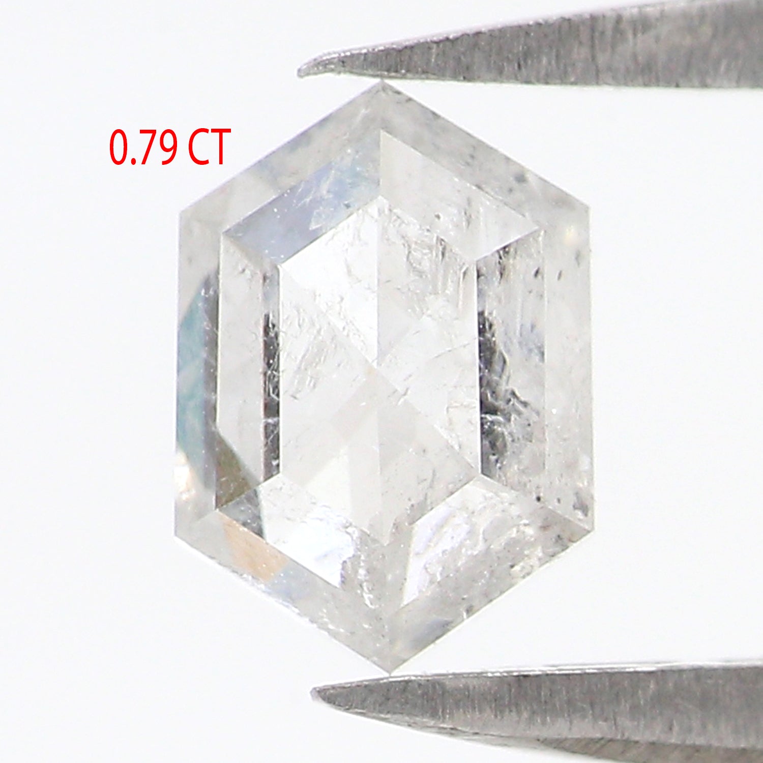 0.79 CT Natural Loose Hexagon Shape Diamond White - G Hexagon Diamond 6.50 MM Natural Loose White - G Color Hexagon Rose Cut Diamond QL2587