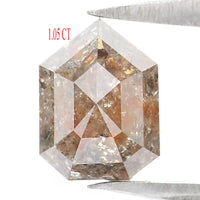 Natural Loose Shield Brown Color Diamond 1.05 CT 6.55 MM Shield Shape Rose Cut Diamond L9237