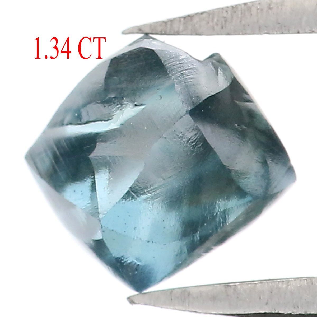 Natural Loose Rough Blue Color Diamond 1.34 CT 6.25 MM Rough Irregular Cut Diamond KDL2301