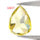 Natural Loose Diamond Pear Greenish Yellow Color SI2 Clarity 5.85 MM 0.40 Ct L6514