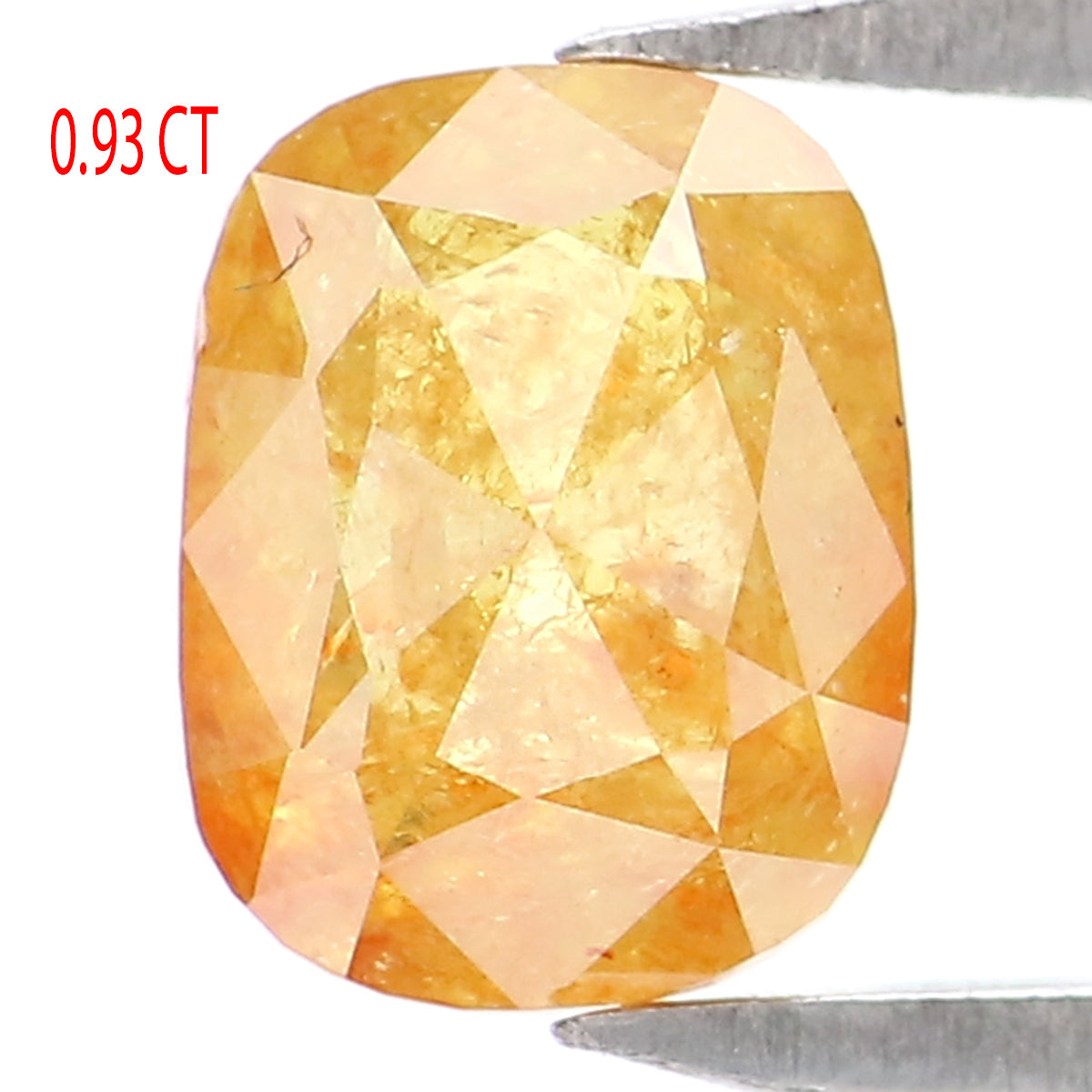 0.93 CT Natural Loose Cushion Shape Diamond Yellow Color Cushion Cut Diamond 6.00 MM Natural Yellow Color Cushion Rose Cut Diamond LQ2154
