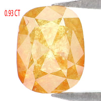 Natural Loose Cushion Yellow Color Diamond 0.93 CT 6.00 MM Cushion Shape Rose Cut Diamond L2154