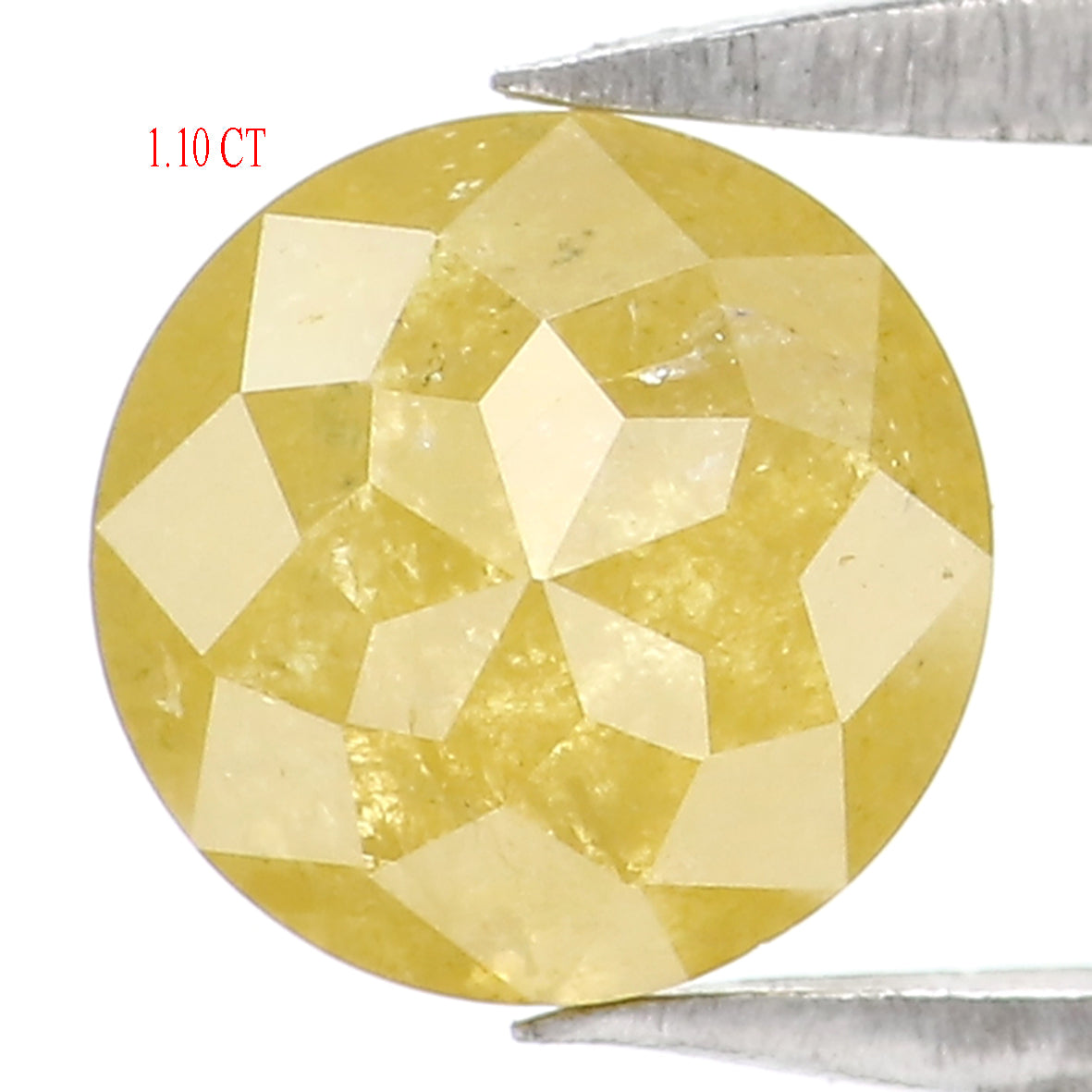 1.10 CT Natural Loose Round Rose Cut Diamond Yellow Color Round Shape Diamond 5.80 MM Natural Yellow Color Round Rose Cut Diamond LQ8369