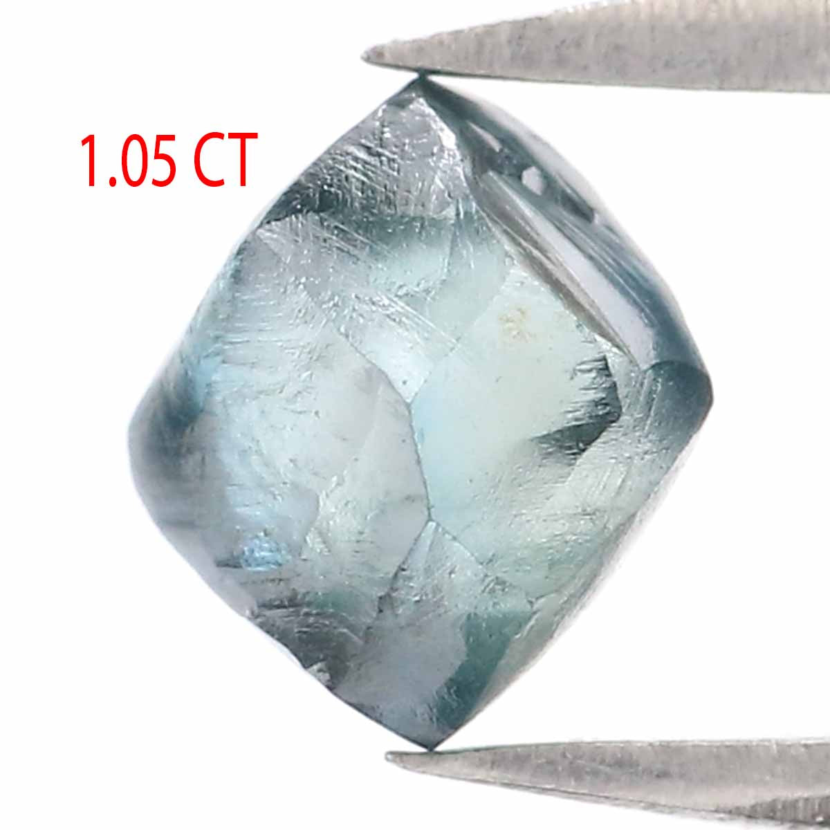 1.05 CT Natural Loose Rough Shape Diamond Blue Color Rough Cut Diamond 6.30 MM Natural Loose Blue Diamond Rough Irregular Cut Diamond QL2344